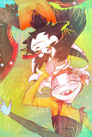 BUST, additional character, simple background = $75